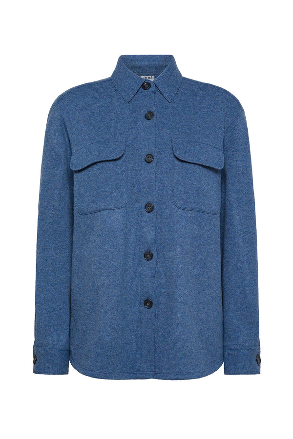 OVERSHIRT IN COTTON-WOOL