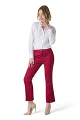 PANTALONE KICK-FLARE NERVATURE DAVANTI