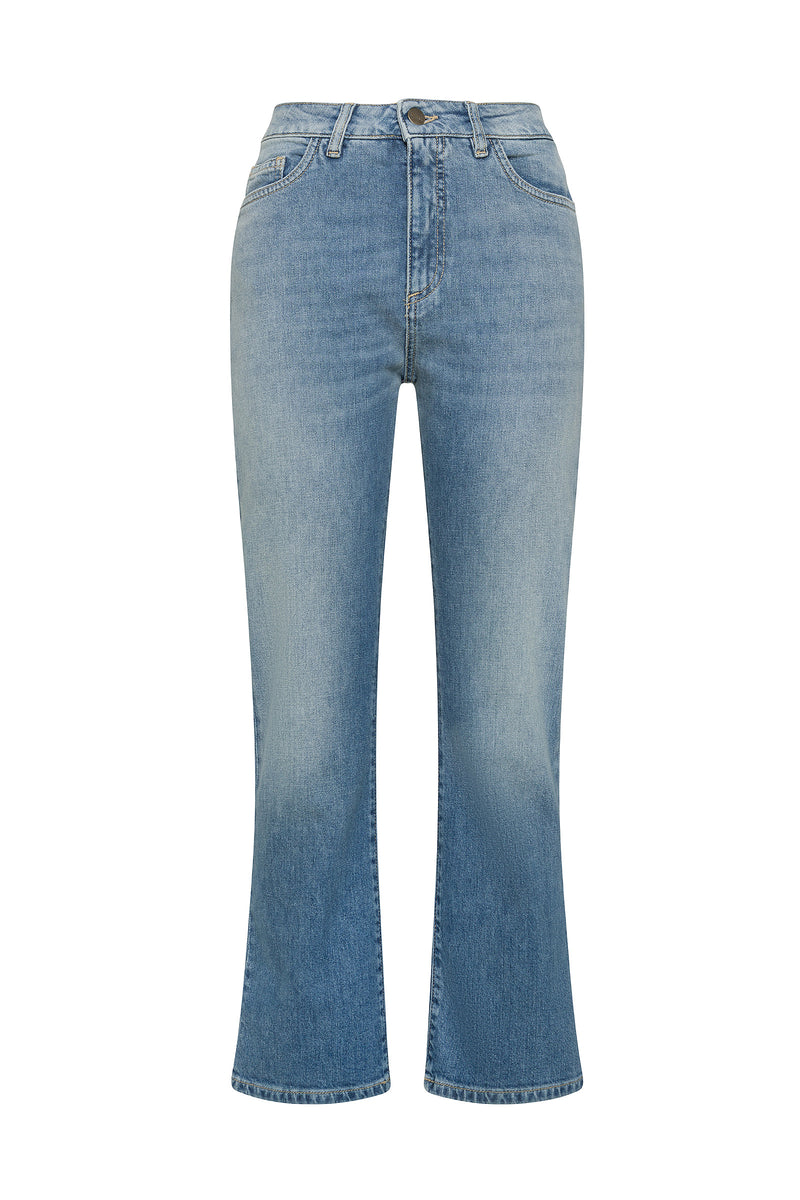 PANTALONE DENIM 5 TASCHE KICK-FLARE