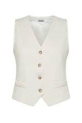 GILET IN TESSUTO WOOL-COTT