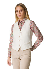 GILET IN TESSUTO WOOL-COTT