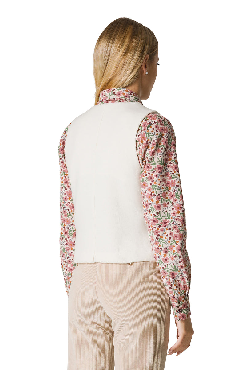 GILET IN TESSUTO WOOL-COTT