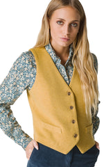 GILET IN TESSUTO WOOL-COTT