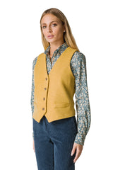 GILET IN TESSUTO WOOL-COTT