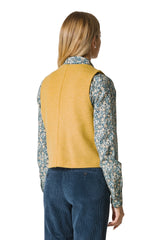 GILET IN TESSUTO WOOL-COTT