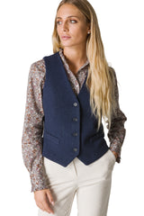 GILET IN TESSUTO WOOL-COTT