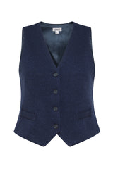 GILET IN TESSUTO WOOL-COTT