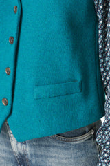 GILET IN TESSUTO WOOL-COTT