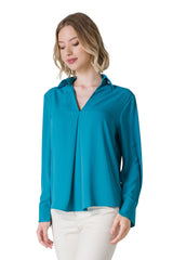 BLUSA IN CREPE-GEORGETTE