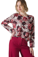 BLUSA STAMPA ROSE