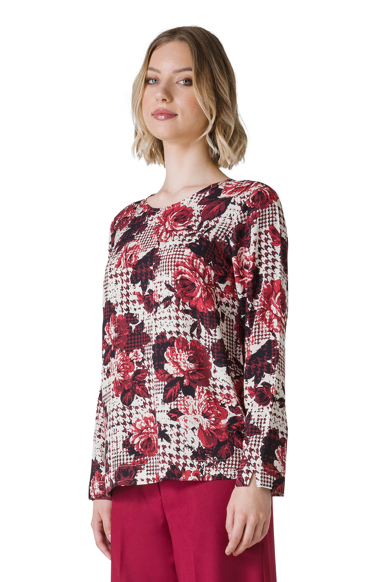 BLUSA STAMPA ROSE