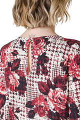 BLUSA STAMPA ROSE