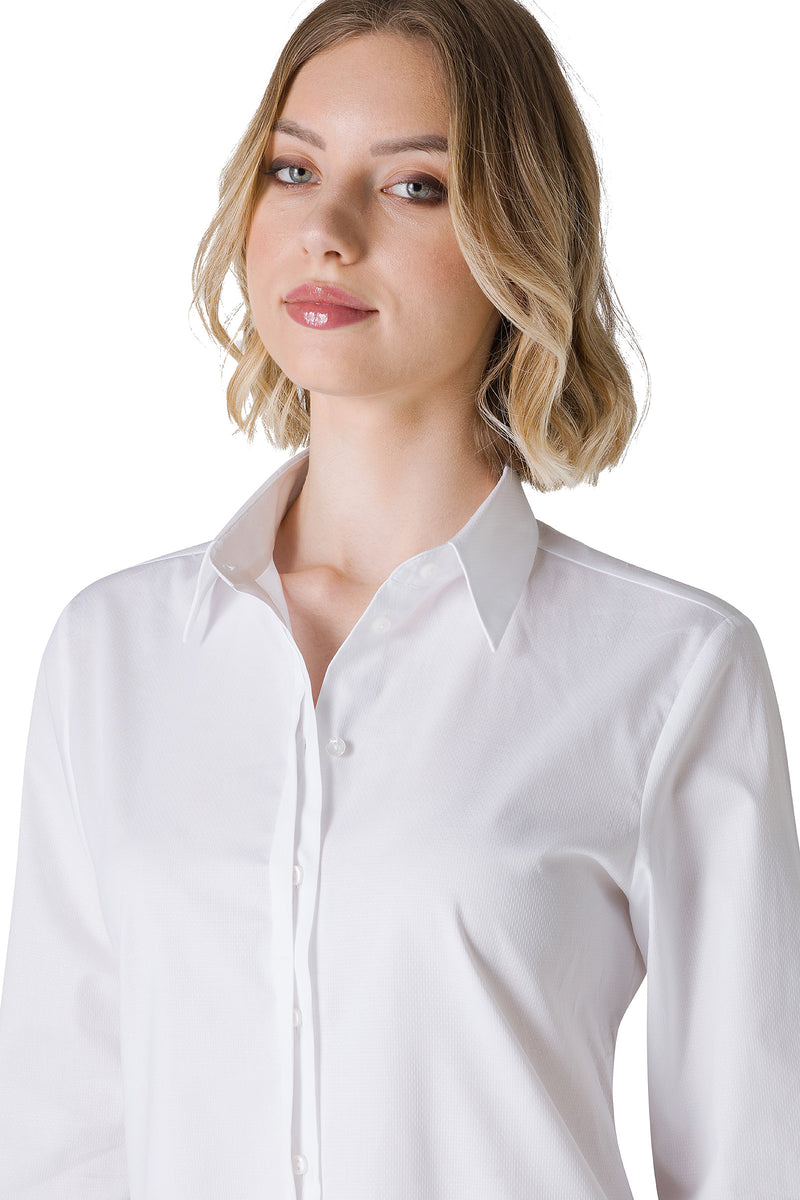 CAMICIA IN TESSUTO BRILLANTINE DI COTONE