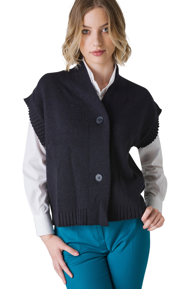 GILET IN PURA LANA