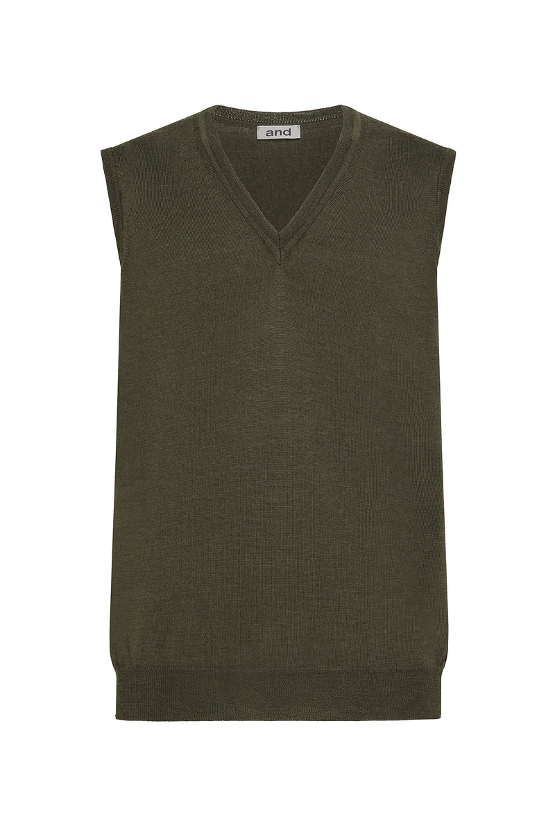 GILET IN MAGLIA RASATA