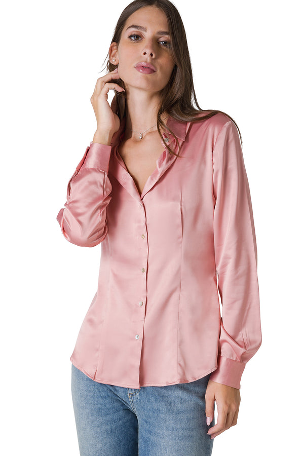 CAMICIA IN RASO STRETCH