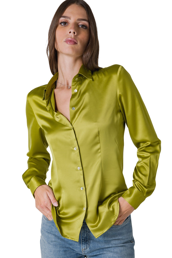 CAMICIA IN RASO STRETCH