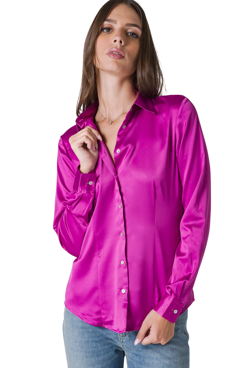 CAMICIA IN RASO STRETCH