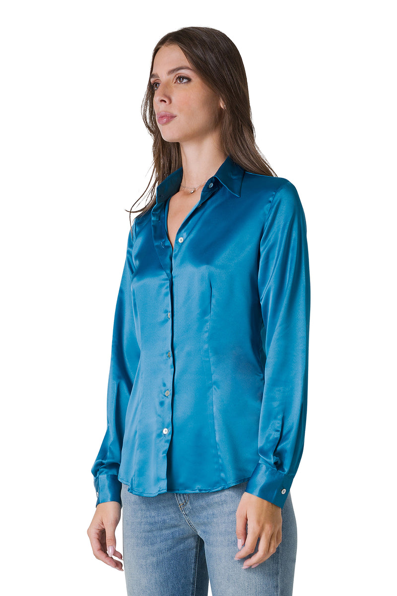 CAMICIA IN RASO STRETCH