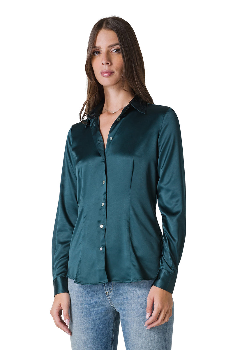 CAMICIA IN RASO STRETCH