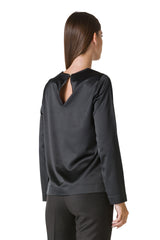 BLUSA IN RASO STRECH