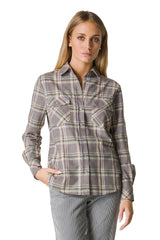 CAMICIA IN FLANELLA DI COTONE A QUADRI