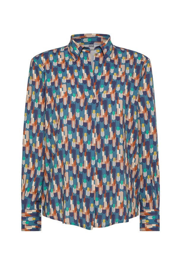 BLUSA STAMPA GEOMETRICA