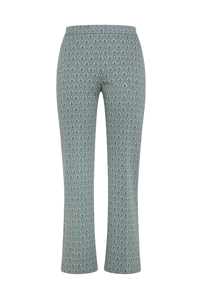 PANTALONE IN JERSEY JACQUARD