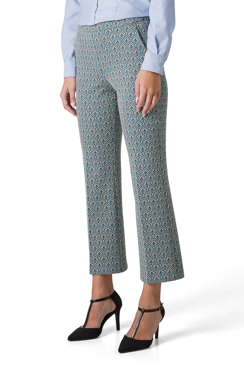 PANTALONE IN JERSEY JACQUARD