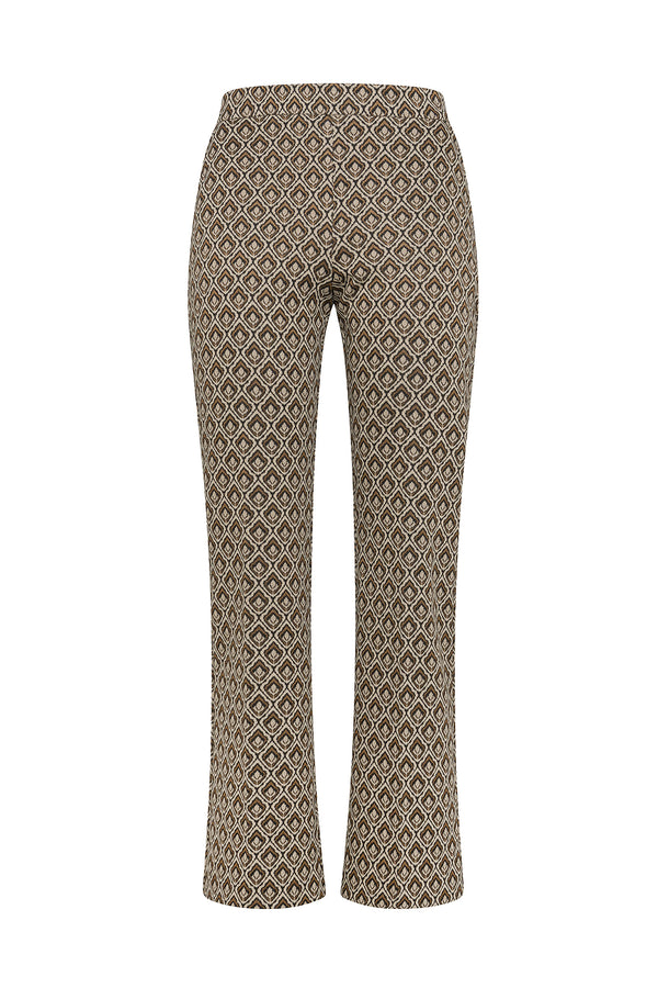 PANTALONE IN JERSEY JACQUARD