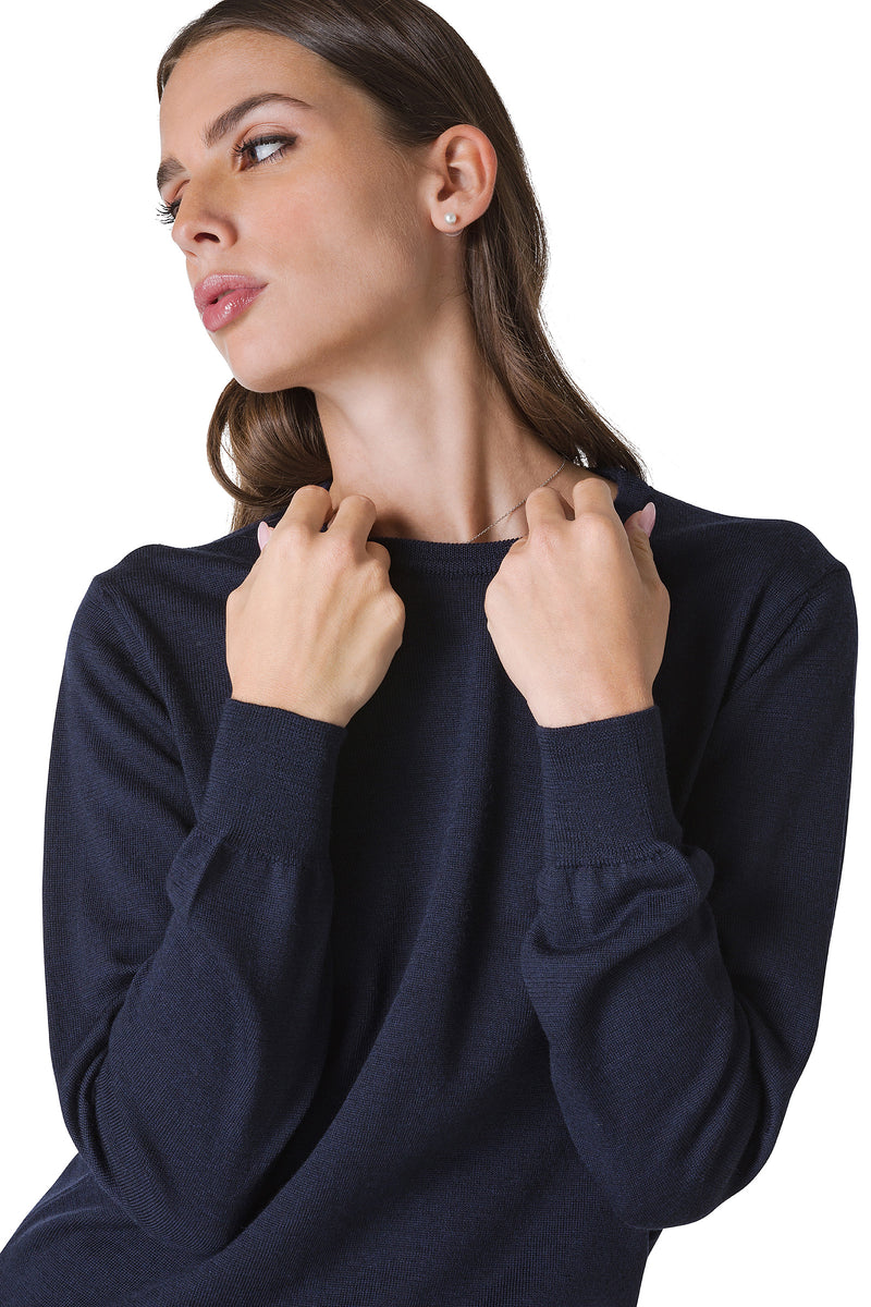MERINO WOOL CREW-NECK SWEATER – And Camicie