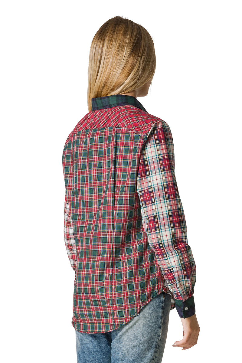 CAMICIA PATCHWORK TARTAN