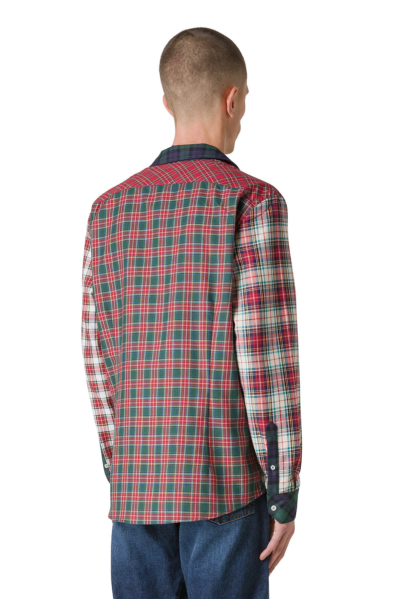 CAMICIA TARTAN PATCHWORK