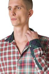 CAMICIA TARTAN PATCHWORK