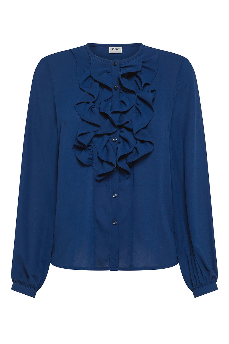 Camicetta Con Volant Per Bambine - Maniche Lunghe In Poliestere, Taglio Loose, Perfetta Per Ogni Occasione - Foto 8