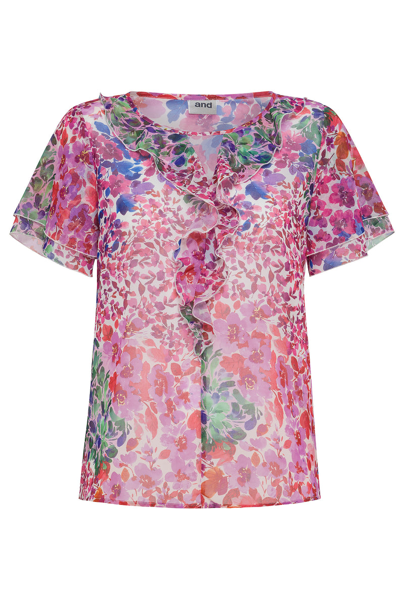 BLUSA PATCH DI FIORI