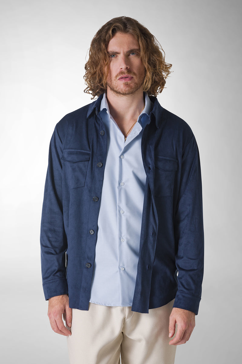 OVERSHIRT IN ECO SUEDE