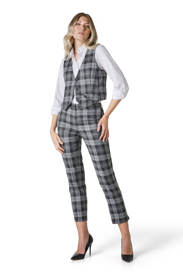 PANTALONE IN TESSUTO TARTAN