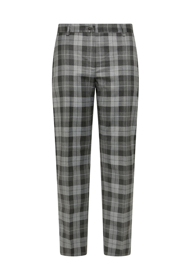 PANTALONE IN TESSUTO TARTAN