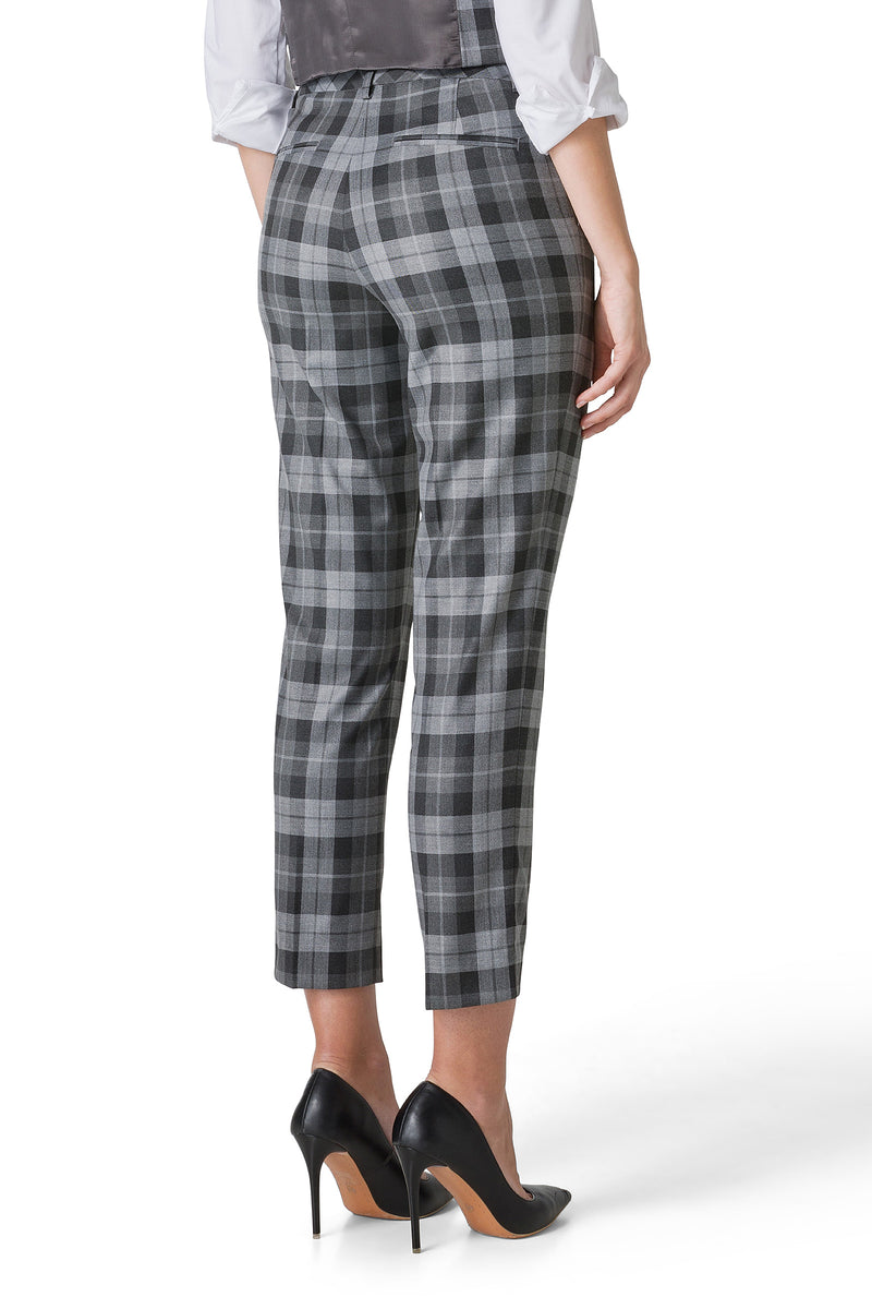 PANTALONE IN TESSUTO TARTAN