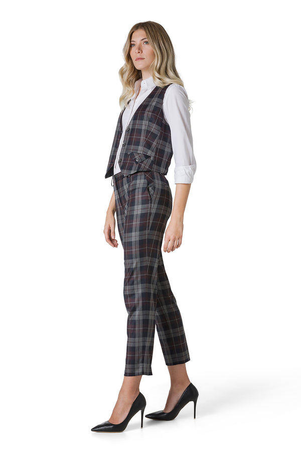 PANTALONE IN TESSUTO TARTAN