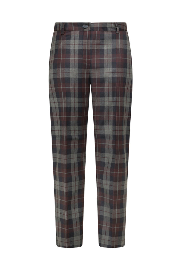 PANTALONE IN TESSUTO TARTAN