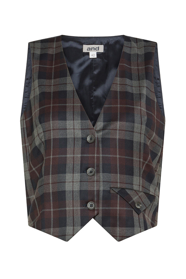 GILET IN TESSUTO TARTAN