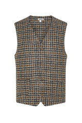 GILET IN JERSEY DAMIER