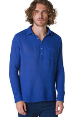 CAMICIA IN GARZA TINTO CAPO