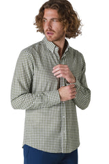 CAMICIA QUADRO LINO/COTONE