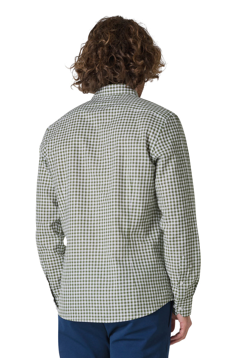 CAMICIA QUADRO LINO/COTONE