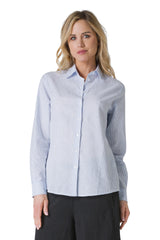 CAMICIA IN MISTO LINO MILLE-RIGHE