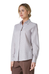 CAMICIA IN MISTO LINO MILLE-RIGHE