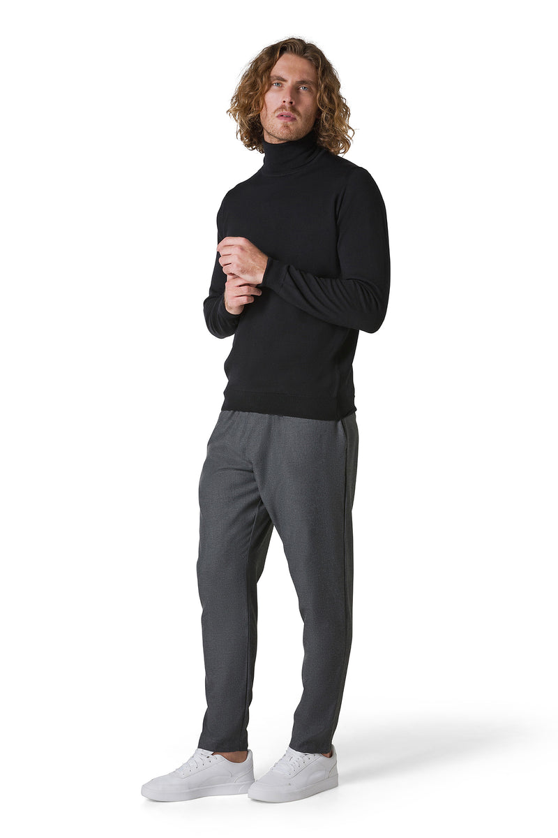 PANTALONE ELASTICO IN VITA CON COULISSE